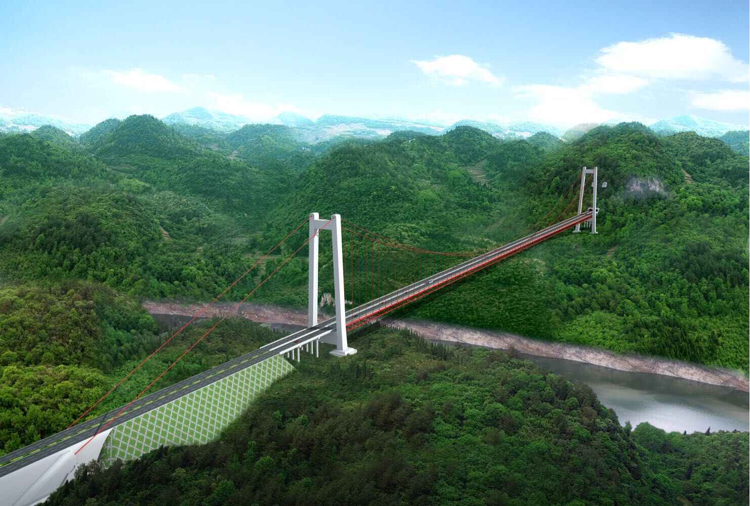 貴州開(kāi)州湖特大橋